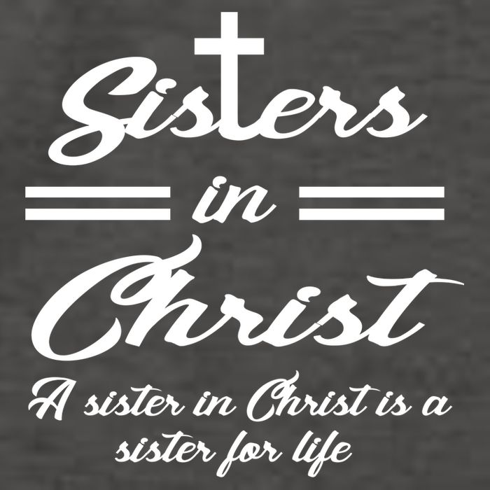 Sisters In Christ Sister For Life Vector Backpack