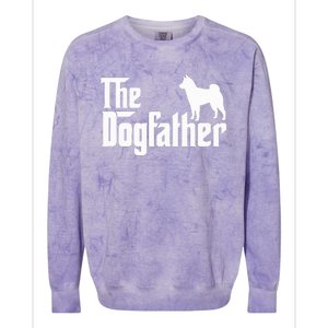 Shiba Inu The Dogfather Dog Dad Papa Colorblast Crewneck Sweatshirt