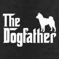 Shiba Inu The Dogfather Dog Dad Papa 7 Panel Mesh Trucker Snapback Hat