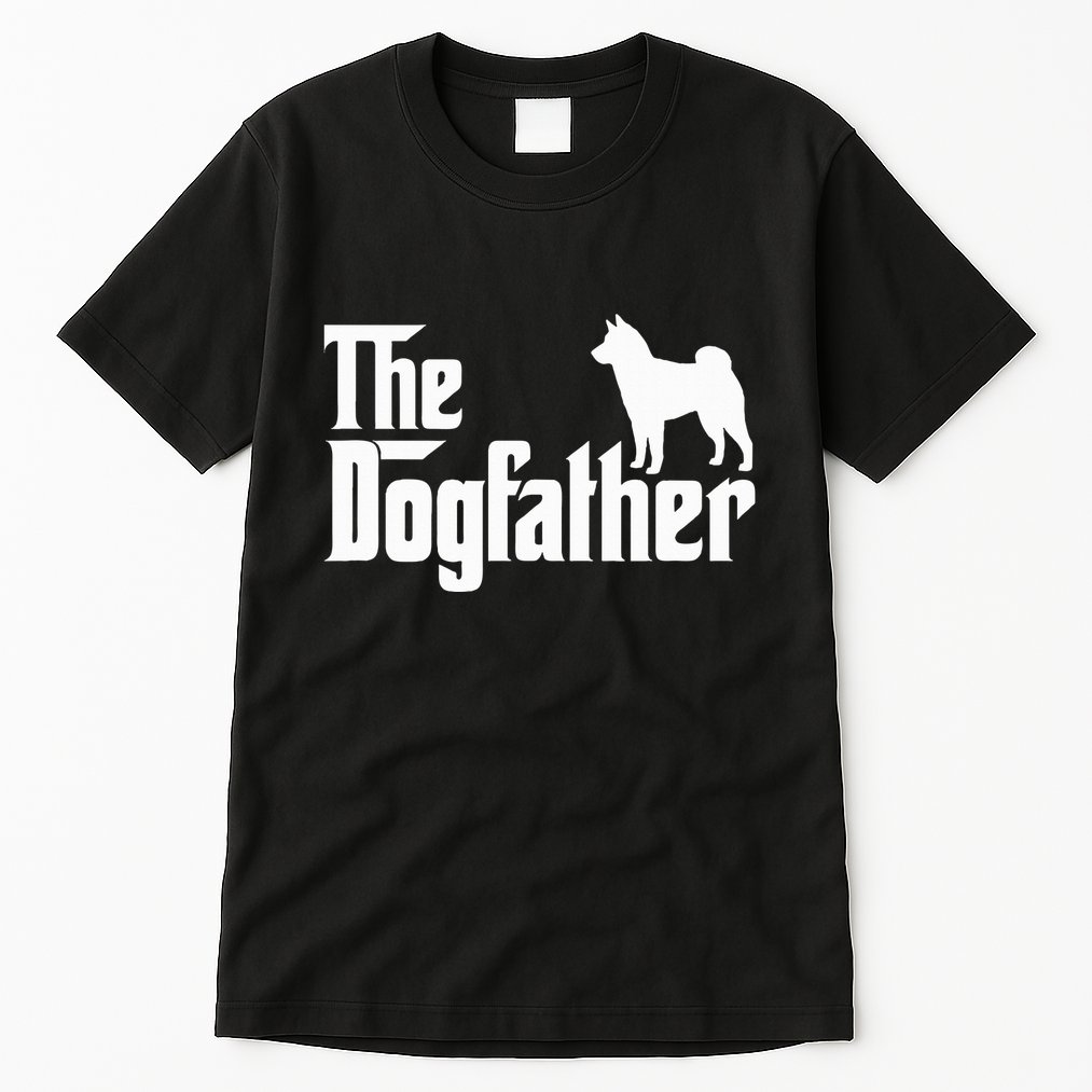 Shiba Inu The Dogfather Dog Dad Papa Tall T-Shirt