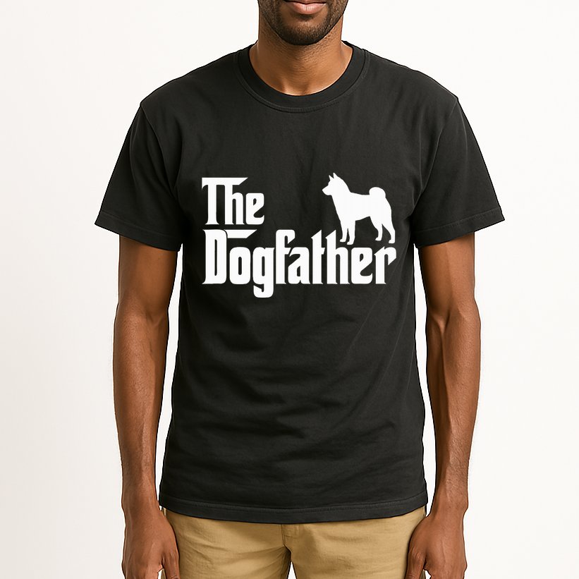 Shiba Inu The Dogfather Dog Dad Papa Tall T-Shirt