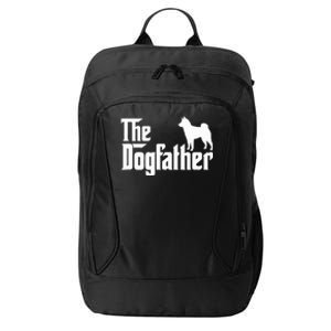 Shiba Inu The Dogfather Dog Dad Papa City Backpack