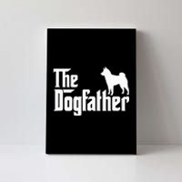 Shiba Inu The Dogfather Dog Dad Papa Canvas