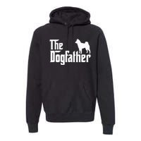 Shiba Inu The Dogfather Dog Dad Papa Premium Hoodie