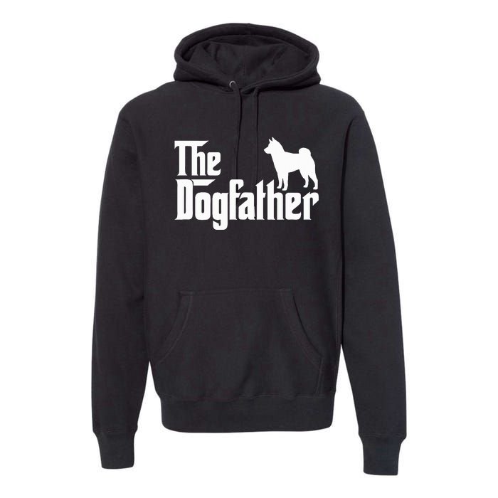 Shiba Inu The Dogfather Dog Dad Papa Premium Hoodie