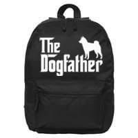 Shiba Inu The Dogfather Dog Dad Papa 16 in Basic Backpack