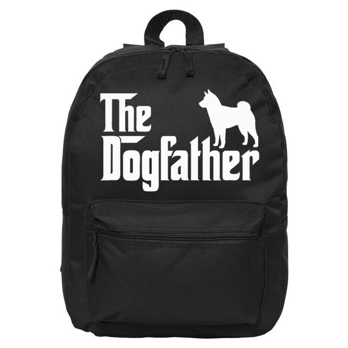 Shiba Inu The Dogfather Dog Dad Papa 16 in Basic Backpack