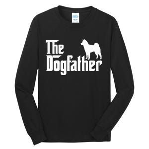 Shiba Inu The Dogfather Dog Dad Papa Tall Long Sleeve T-Shirt