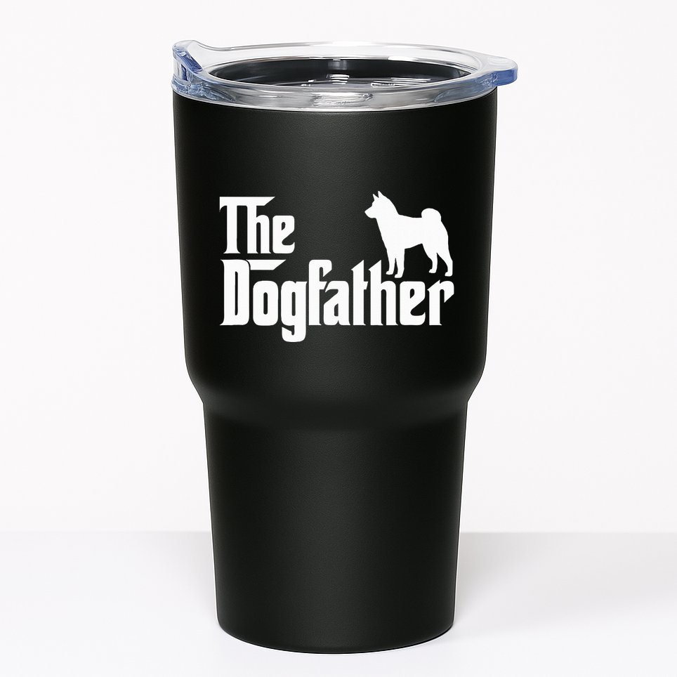 Shiba Inu The Dogfather Dog Dad Papa Tumbler
