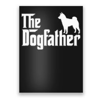 Shiba Inu The Dogfather Dog Dad Papa Poster