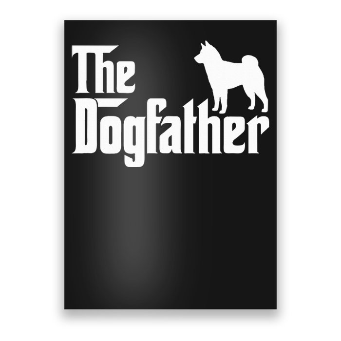 Shiba Inu The Dogfather Dog Dad Papa Poster