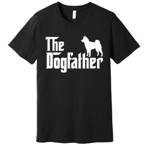 Shiba Inu The Dogfather Dog Dad Papa Premium T-Shirt