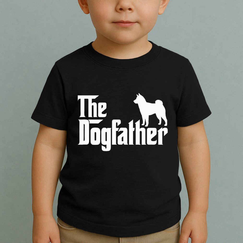 Shiba Inu The Dogfather Dog Dad Papa Toddler T-Shirt