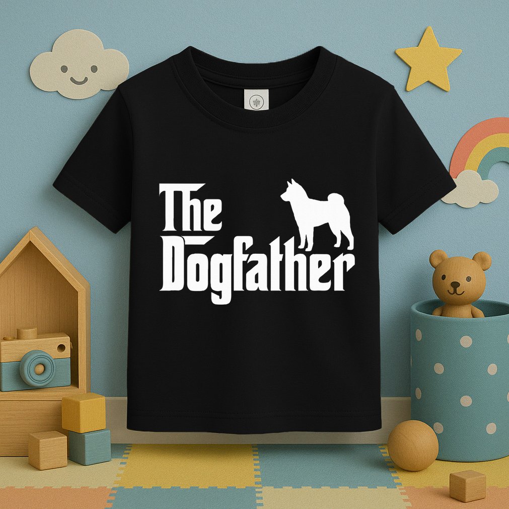 Shiba Inu The Dogfather Dog Dad Papa Toddler T-Shirt