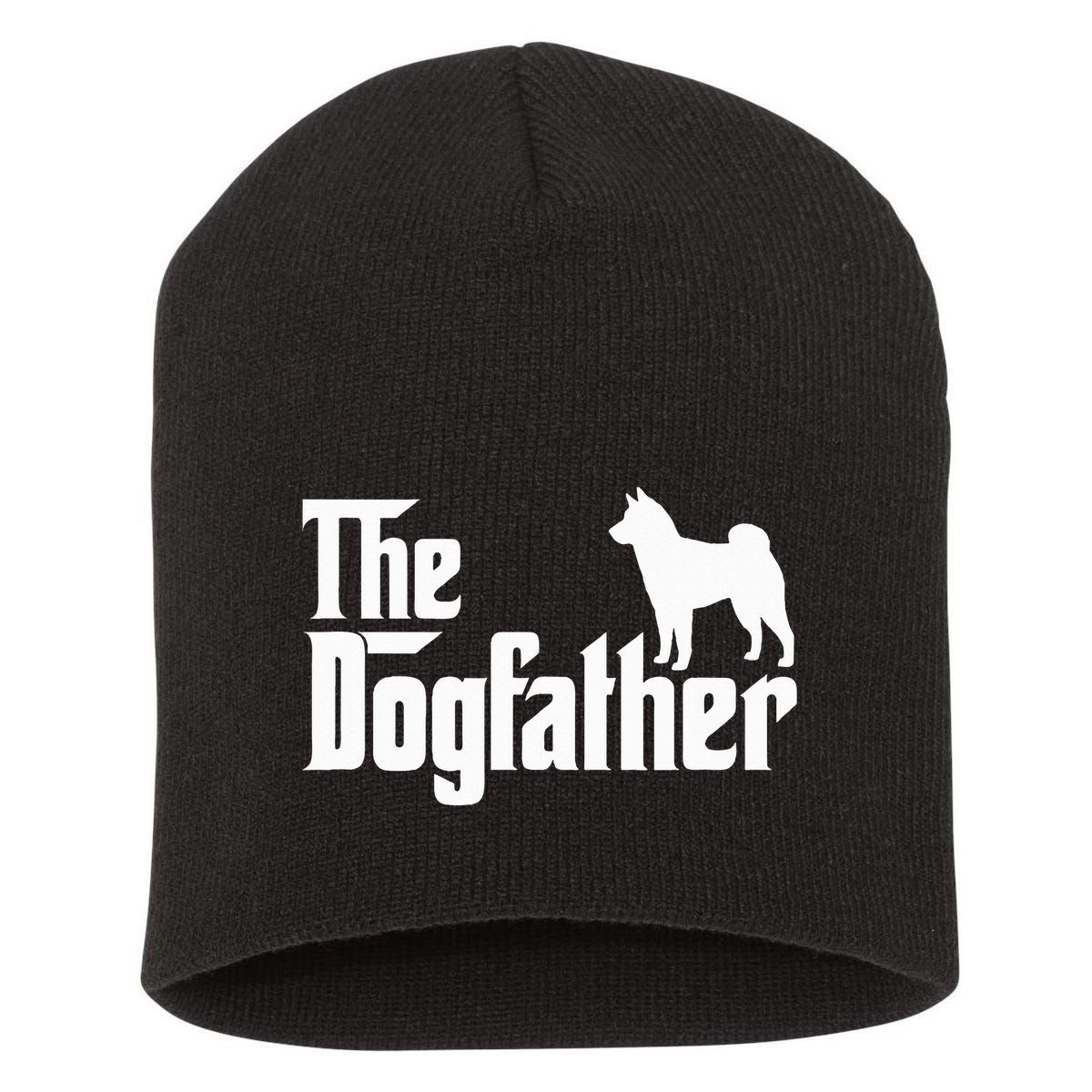 Shiba Inu The Dogfather Dog Dad Papa Short Acrylic Beanie