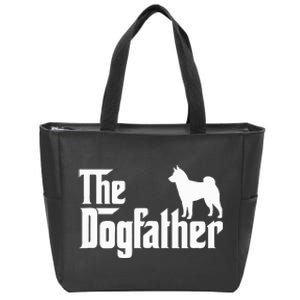 Shiba Inu The Dogfather Dog Dad Papa Zip Tote Bag