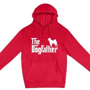 Shiba Inu The Dogfather Dog Dad Papa Premium Pullover Hoodie