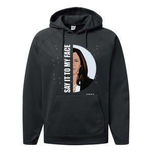 Say It To My Face Kamala Performance Fleece Hoodie