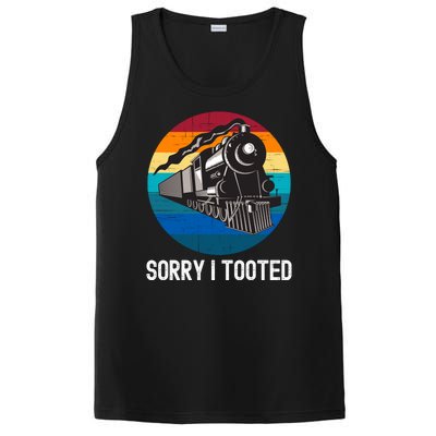 Sorry I Tooted, Funny Train Lovers Funny Locomotive & Train PosiCharge Competitor Tank