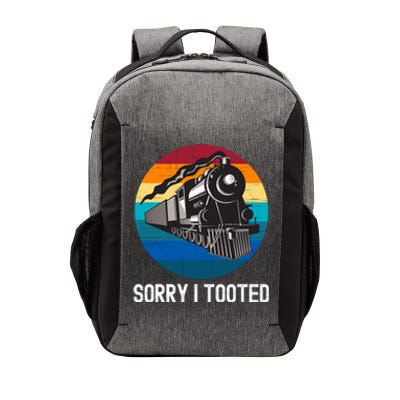 Sorry I Tooted, Funny Train Lovers Funny Locomotive & Train Vector Backpack