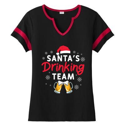 Santa's Ing Team Holiday Ing Lover Xmas Party Gift Ladies Halftime Notch Neck Tee