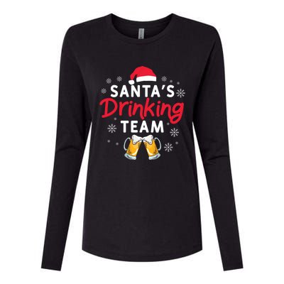 Santa's Ing Team Holiday Ing Lover Xmas Party Gift Womens Cotton Relaxed Long Sleeve T-Shirt