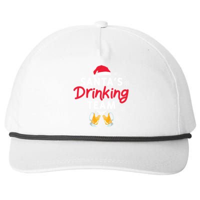 Santa's Ing Team Holiday Ing Lover Xmas Party Gift Snapback Five-Panel Rope Hat