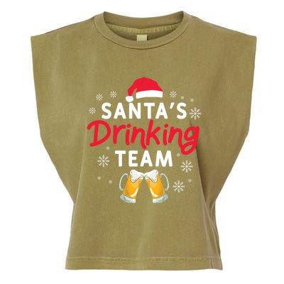 Santa's Ing Team Holiday Ing Lover Xmas Party Gift Garment-Dyed Women's Muscle Tee