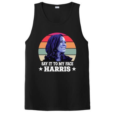 Say It To My Face Kamala Harris 2024 Quote PosiCharge Competitor Tank