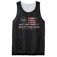 Say It To My Face Funny Kamala Harris 2024 Mesh Reversible Basketball Jersey Tank