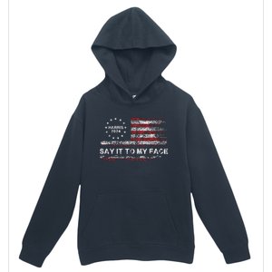 Say It To My Face Funny Kamala Harris 2024 Urban Pullover Hoodie