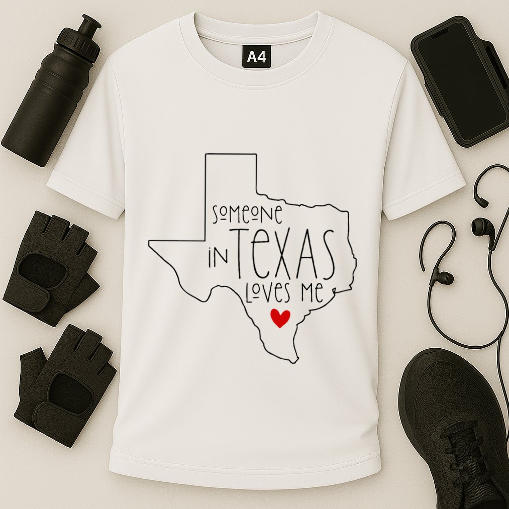 Someone In Texas Loves Me Cooling Performance Crew T-Shirt