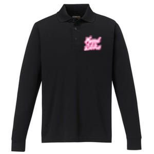 Send It To Darrell Performance Long Sleeve Polo