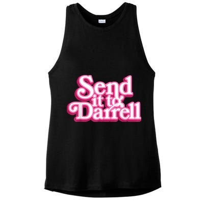 Send It To Darrell Ladies PosiCharge Tri-Blend Wicking Tank