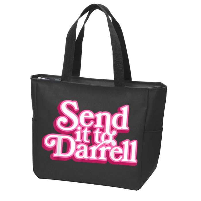 Send It To Darrell Zip Tote Bag