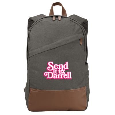 Send It To Darrell Cotton Canvas Backpack