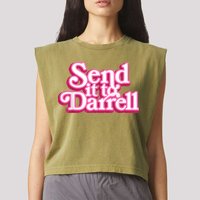 Send It To Darrell Garment-Dyed Women's Muscle Tee