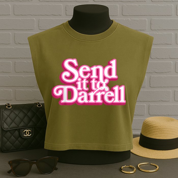 Send It To Darrell Garment-Dyed Women's Muscle Tee