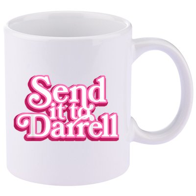 Send It To Darrell 11oz C Handle Ceramic Mug