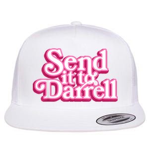 Send It To Darrell Flat Bill Trucker Hat