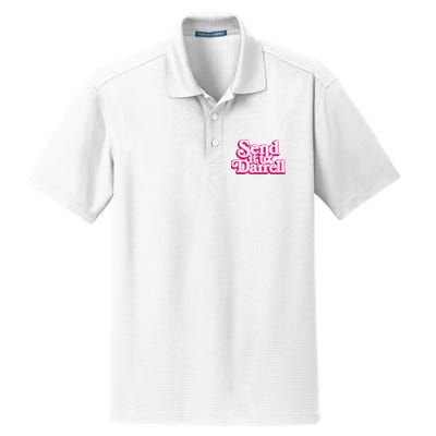 Send It To Darrell Dry Zone Grid Polo