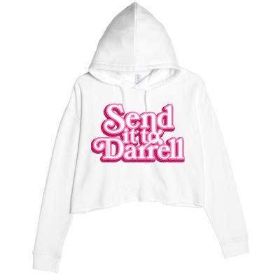 Send It To Darrell Crop Fleece Hoodie