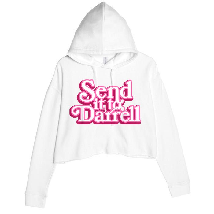 Send It To Darrell Crop Fleece Hoodie