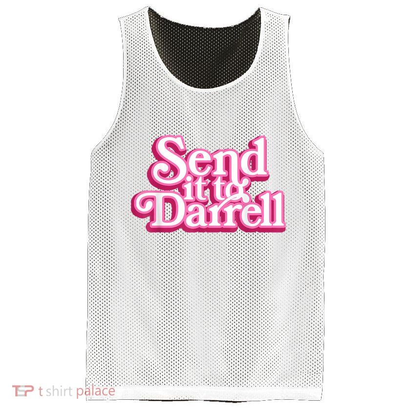 Send It To Darrell Mesh Reversible Basketball Jersey Tank