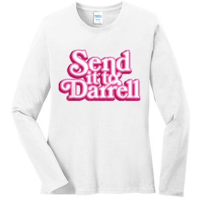 Send It To Darrell Ladies Long Sleeve Shirt