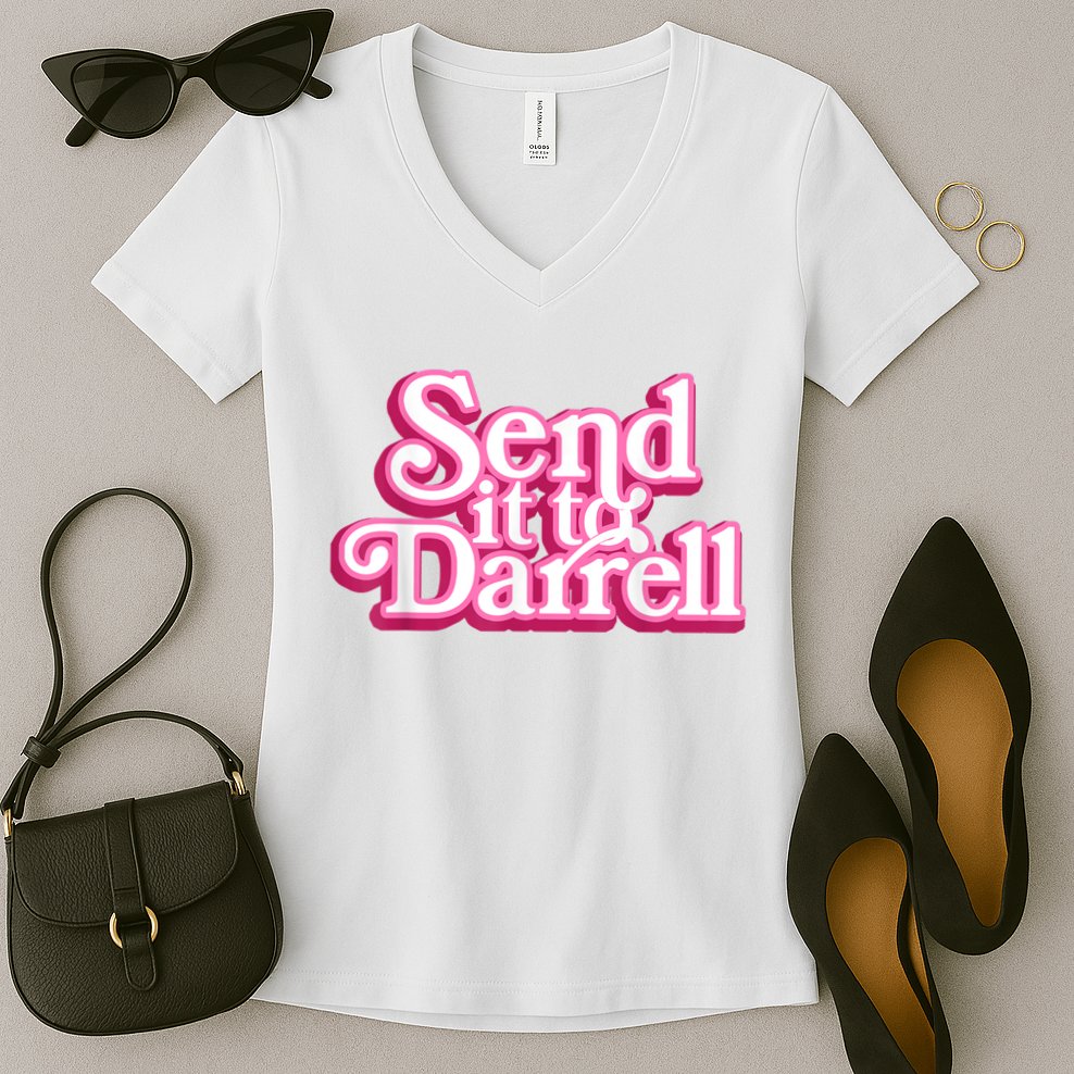 Send It To Darrell Women's V-Neck T-Shirt