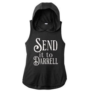 Send It To Darrell Ladies PosiCharge Tri-Blend Wicking Draft Hoodie Tank