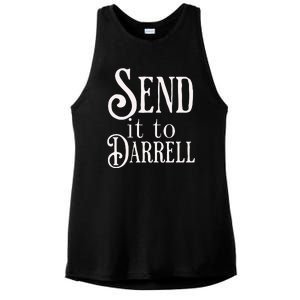 Send It To Darrell Ladies PosiCharge Tri-Blend Wicking Tank