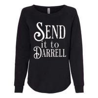 Send It To Darrell Womens California Wash Sweatshirt