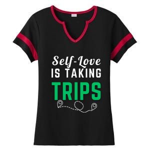 Slove Is Taking Trips For Life Gift Ladies Halftime Notch Neck Tee